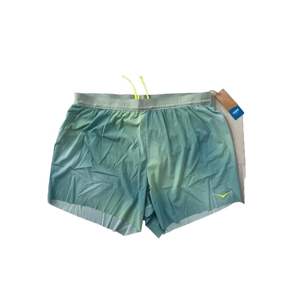 Hoka Glide 5" Shorts with Brief  Tart Apple Mist ( XL )